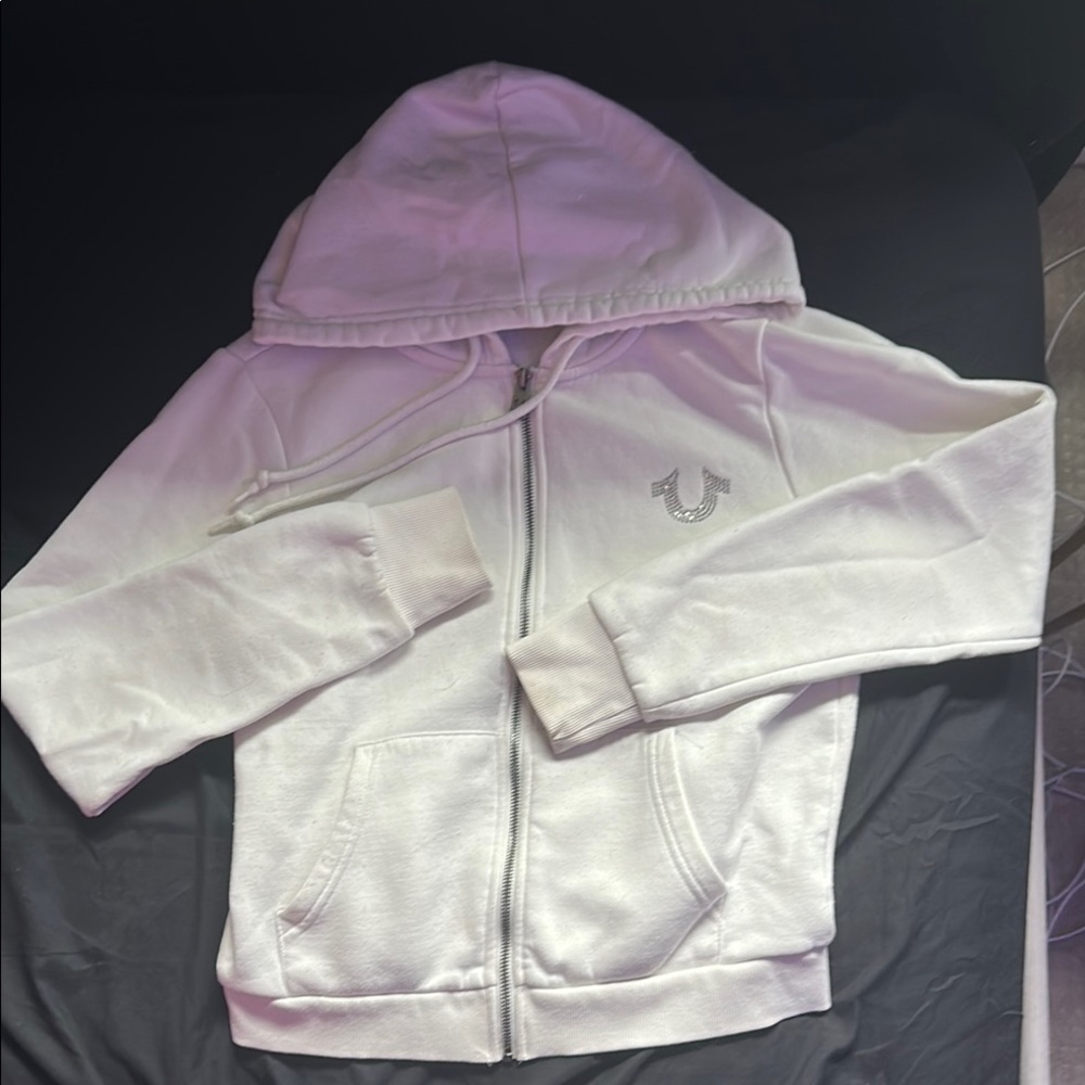 True Religion Kids White Hoodie